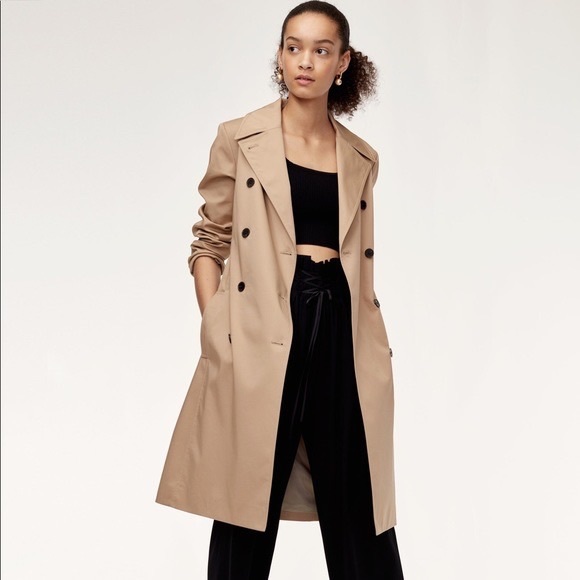Aritzia Jackets & Blazers - Babaton Modern Oliver Trench Coat in Tawny